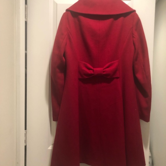 Adorable red wool coat - Picture 2 of 5